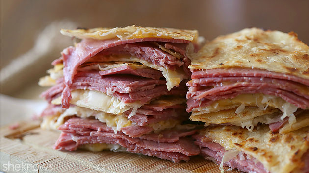 Corned Beef & Cabbage Quesadilla