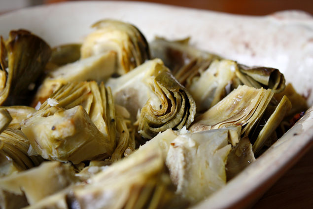 Garlic Roasted Artichokes