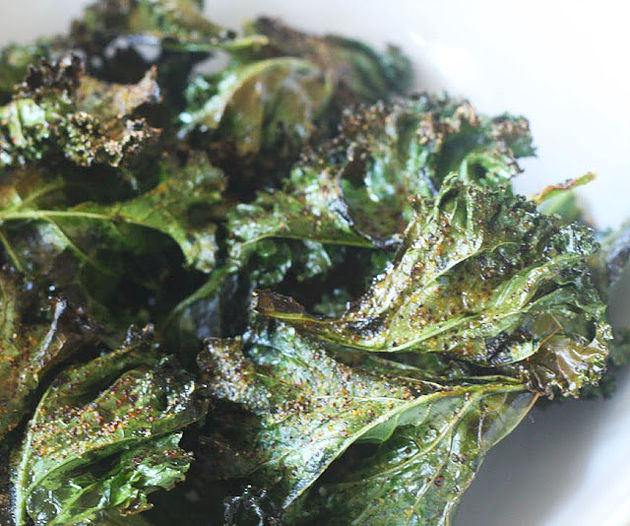 Oven Baked Harissa Olive Oil Kale Chips