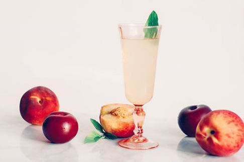 Peach Basil Mimosa