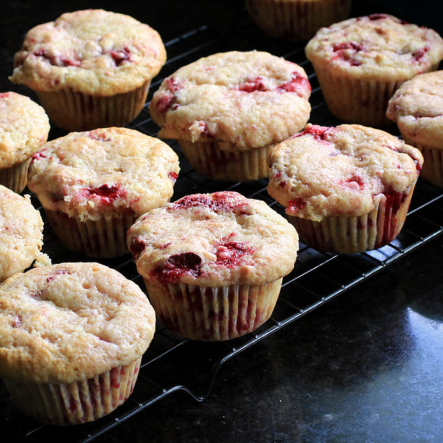 Raspberry Balsamic Muffins