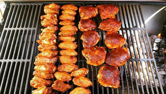 Meat on BBQ Grill