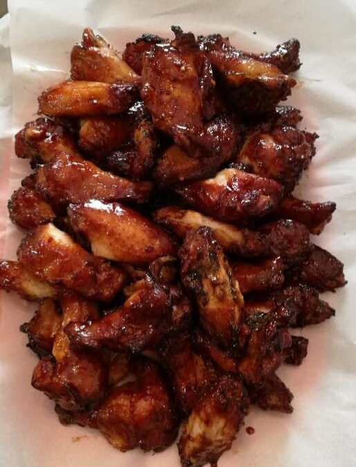 Blackberry-Ginger Balsamic Glazed Wings