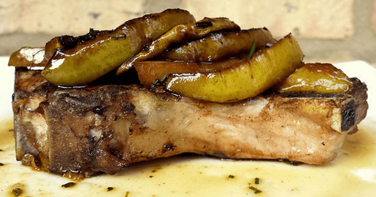 Cinnamon Pear Pork Chop Marinade