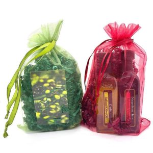 Beautiful Organza Bag with 2 - 60 ml Bottles
