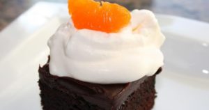 Halloween Blood Orange Dark Chocolate Cake